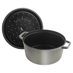 Cocotte 12 cm, Rond(e), Gris graphite, Fonte