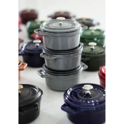 Cocotte 12 cm, Rond(e), Gris graphite, Fonte