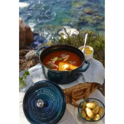 Cocotte 28 cm, Rond(e), La Mer, Fonte