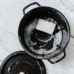 Cocotte 24 cm, Rond(e), Noir mat, Fonte