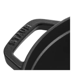 Cocotte 18 cm, Rond(e), Noir mat, Fonte