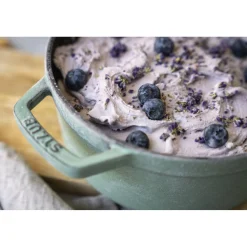 Cocotte 24 cm, Rond(e), Sauge, Fonte