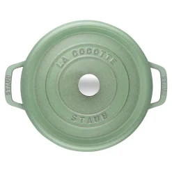 Cocotte 20 cm, Rond(e), Sauge, Fonte