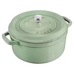 Cocotte 26 cm, Rond(e), Sauge, Fonte