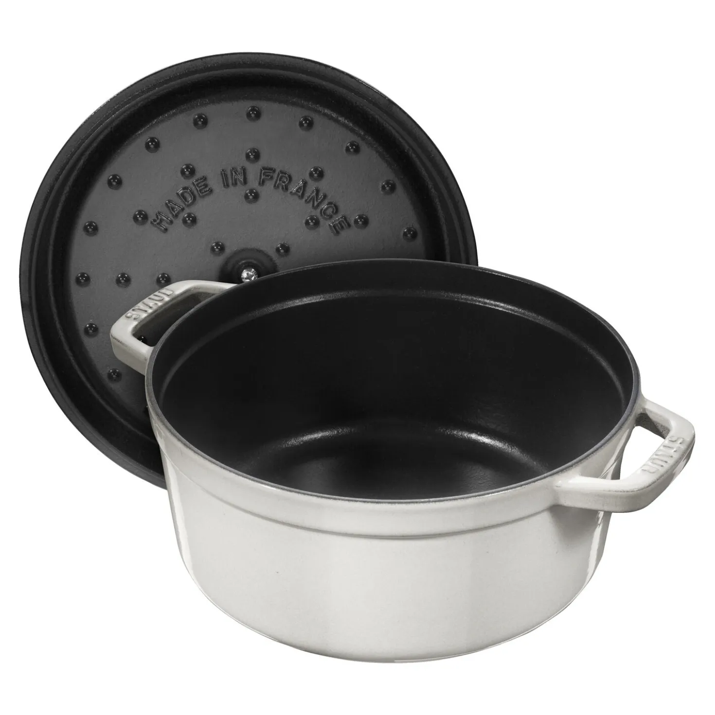 Cocotte 26 cm, Rond(e), Truffe blanche, Fonte