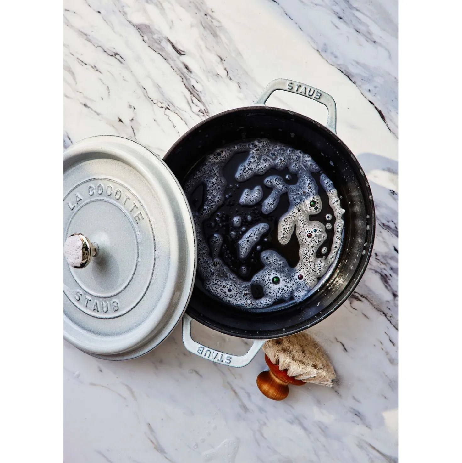 Cocotte 26 cm, Rond(e), Truffe blanche, Fonte
