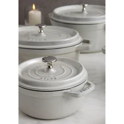 Cocotte 20 cm, Rond(e), Truffe blanche, Fonte