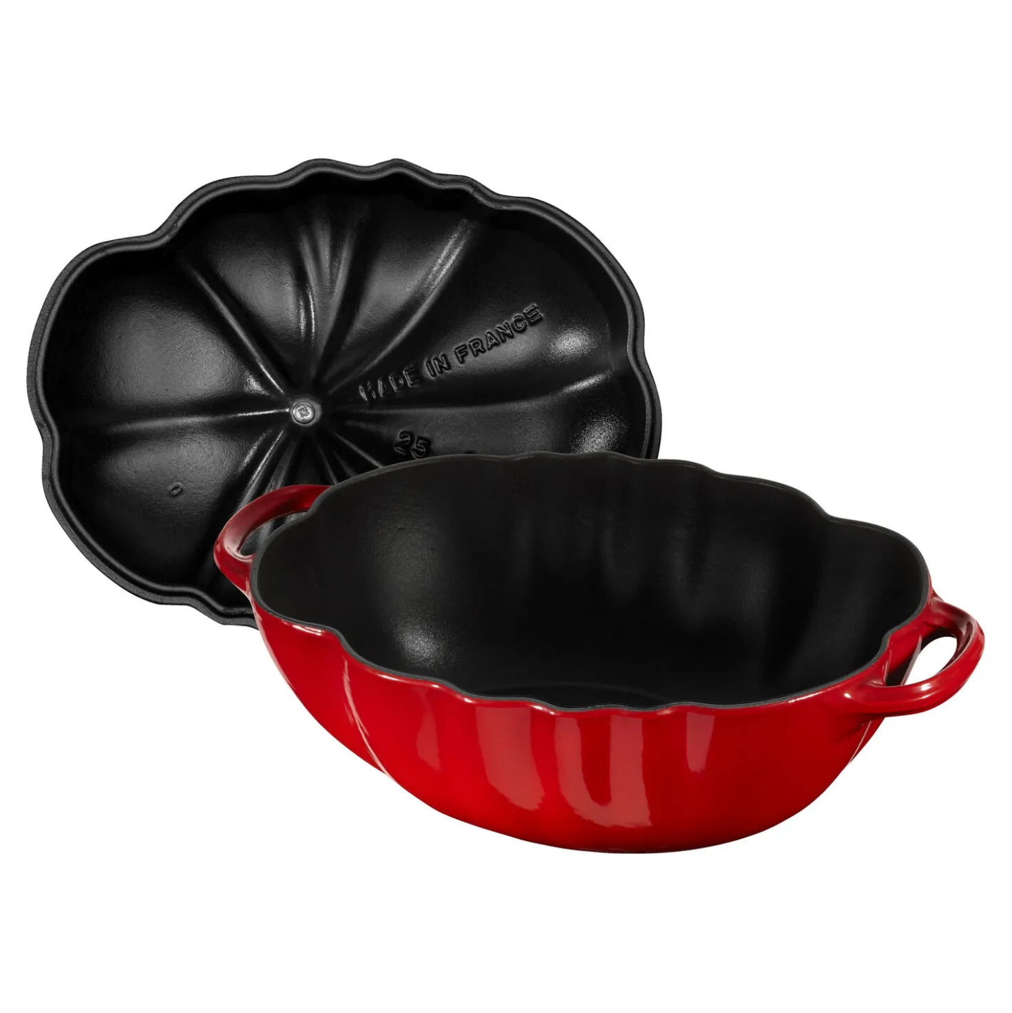 Cocotte 25 cm, Tomate, Cerise, Fonte