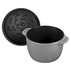 Cocotte à riz 16 cm, Rond(e), Gris graphite, Fonte