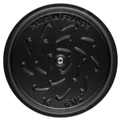Cocotte à riz 16 cm, Rond(e), Noir mat, Fonte