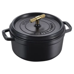 Cocotte Buster+Punch 24 cm, Rond(e), Noir mat, Fonte