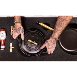 Cocotte Buster+Punch 24 cm, Rond(e), Noir mat, Fonte