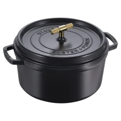 Cocotte Buster+Punch 28 cm, Rond(e), Noir mat, Fonte