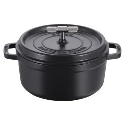 Cocotte Buster+Punch 24 cm, Rond(e), Noir mat, Fonte
