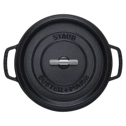Cocotte Buster+Punch 28 cm, Rond(e), Noir mat, Fonte