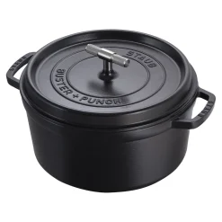 Cocotte Buster+Punch 28 cm, Rond(e), Noir mat, Fonte