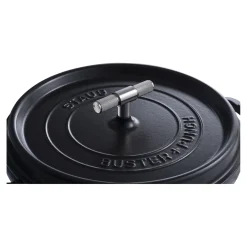 Cocotte Buster+Punch 28 cm, Rond(e), Noir mat, Fonte