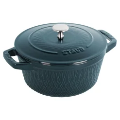 Cocotte twister 20 cm, Rond(e), La Mer, Fonte