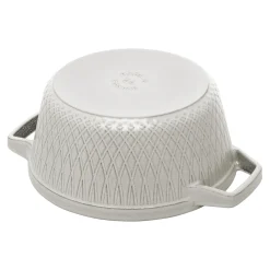 Cocotte twister 24 cm, Rond(e), Truffe blanche, Fonte