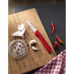 Couteau à légumes 7 cm, Rouge