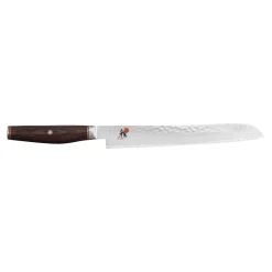 Couteau à pain 23 cm, Brun, tranchant dentelé