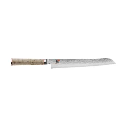 Couteau à pain 23 cm, Brun, tranchant dentelé