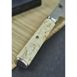 Couteau à pain 23 cm, Brun, tranchant dentelé