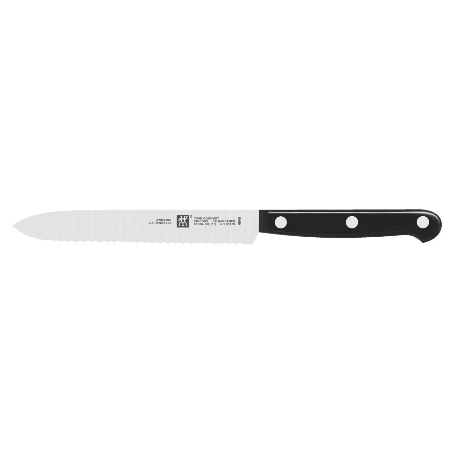 Couteau universel 13 cm, tranchant dentelé