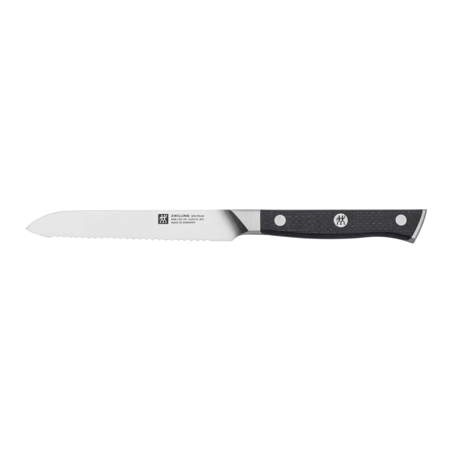 Couteau universel 13 cm, tranchant dentelé