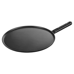 Crêpière 30 cm, Fonte, Noir brillant