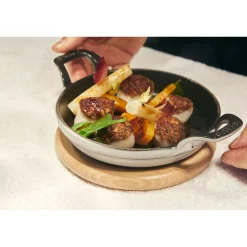 Dessous de plat magnétique 15 cm, Ovale, Hêtre