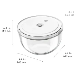 Ensemble de démarrage sous-vide, 15-pcs. /S/M/L, cerise / blanc, Céramique / Verre