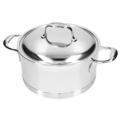 Faitout avec couvercle 22 cm, Inox 18/10