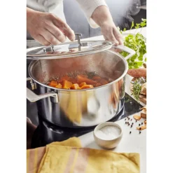 Faitout avec couvercle 18 cm, Inox 18/10