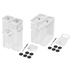 Fresh & Save Cube set, 11-pcs. /S/M, transparent-blanc, Plastique