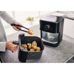 Friteuse à air chaud 6 l avec set de moulins à épices, 3-pcs