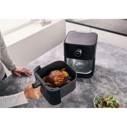 Friteuse à air chaud 6 l, Noir mat