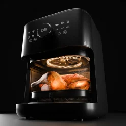 Friteuse à air chaud 6 l, Noir mat