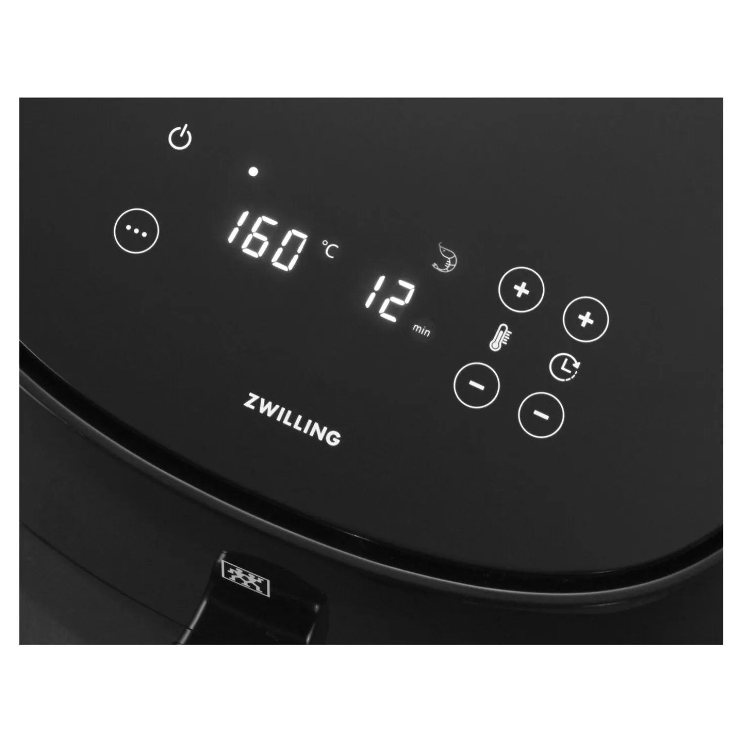 Friteuse sans huile à air chaud 4 l, Noir mat
