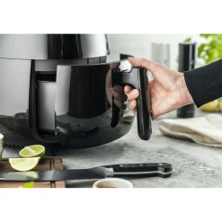 Friteuse sans huile à air chaud 4 l, Noir mat