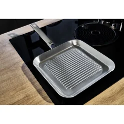 Gril 24 cm, Inox 18/10, Argent