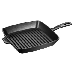 Gril Américain 26 cm, Fonte, Noir mat