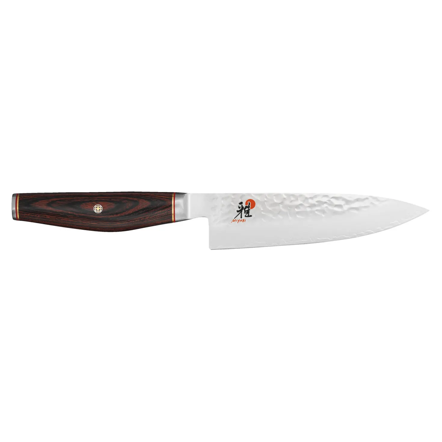 Gyutoh 16 cm, Brun, Bois de pakka