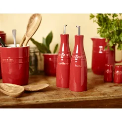 Huilier et vinaigrier 20 cm, Céramique, Cerise