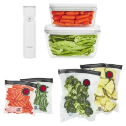 Kit de démarrage sous vide, Verre / M/L, 7-pcs, Blanc