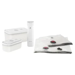 Kit de démarrage sous vide, Plastique / S/M, 7-pcs, Blanc