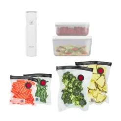 Kit de démarrage sous vide, Plastique / S/M, 7-pcs, Blanc