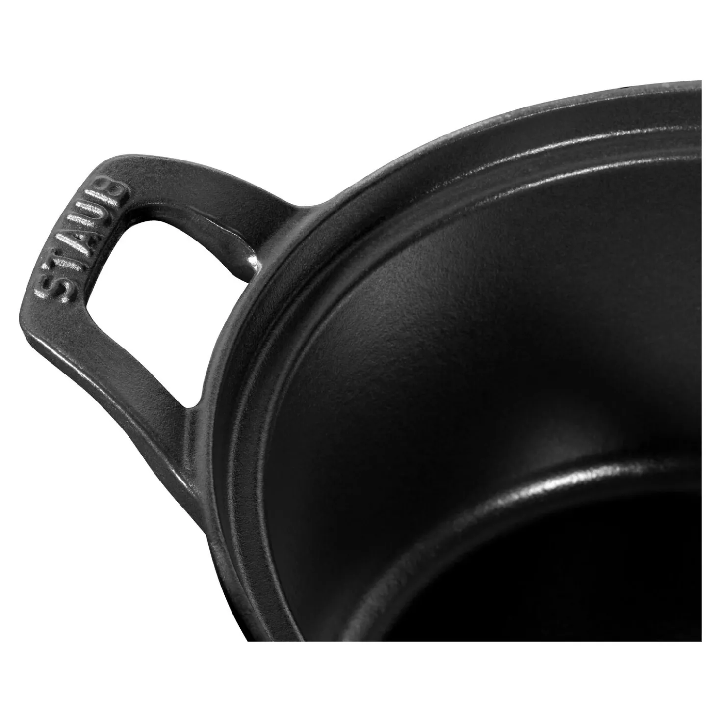 La Coquette 20 cm, Rond(e), Noir mat