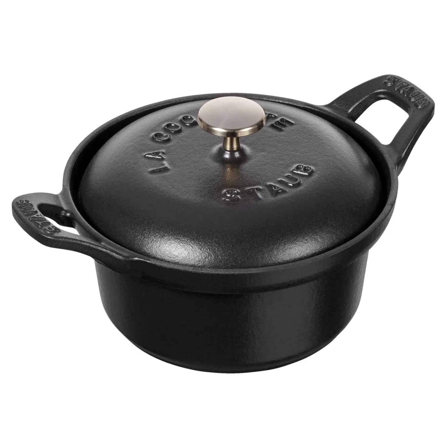 La Coquette 12 cm, Rond(e), Noir mat