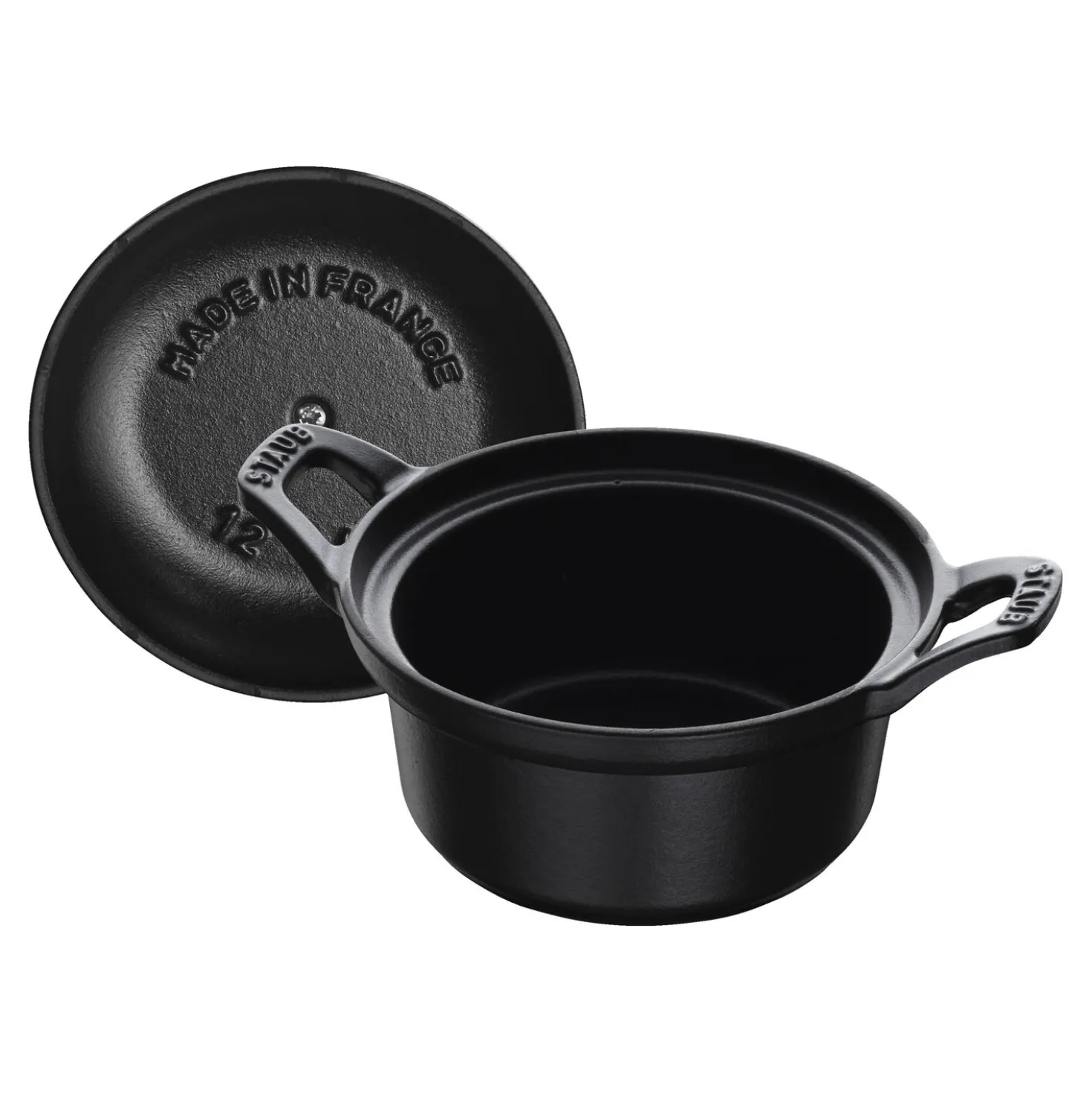 La Coquette 12 cm, Rond(e), Noir mat